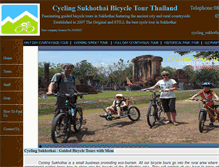 Tablet Screenshot of cycling-sukhothai.com